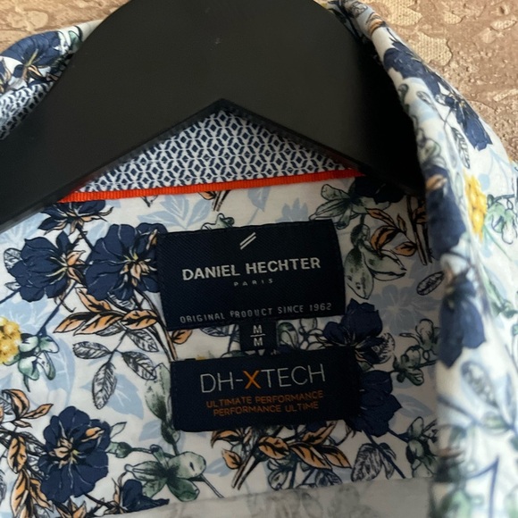 Daniel Hechter Paris Cotton DH-X-Tech Men’s Floral button-down Shirt - Picture 5 of 7